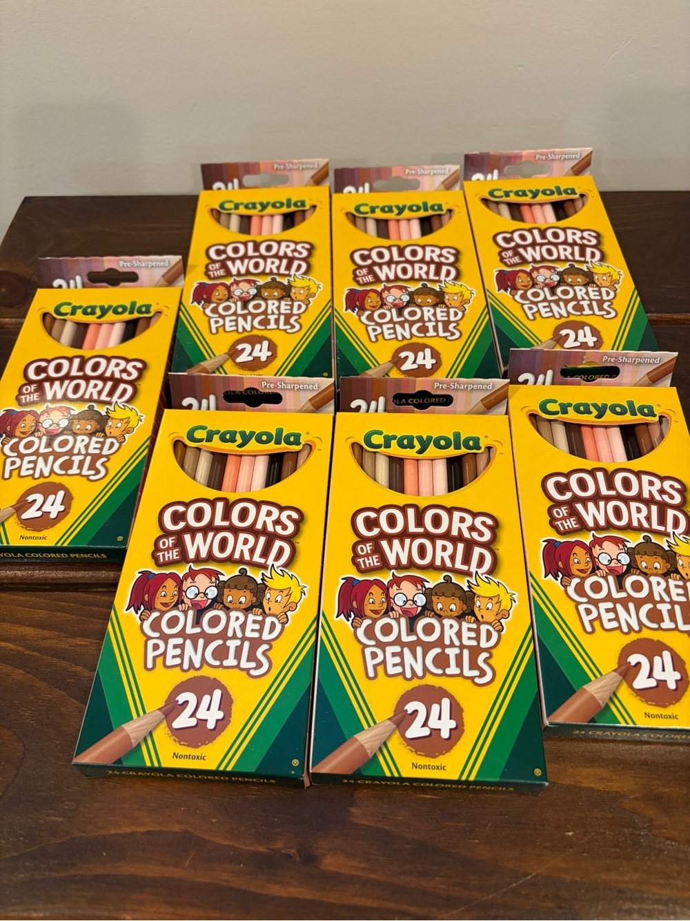Lot Of 7 Crayola • Colors of the World Pencils 24pc  Multicultural/Diversity